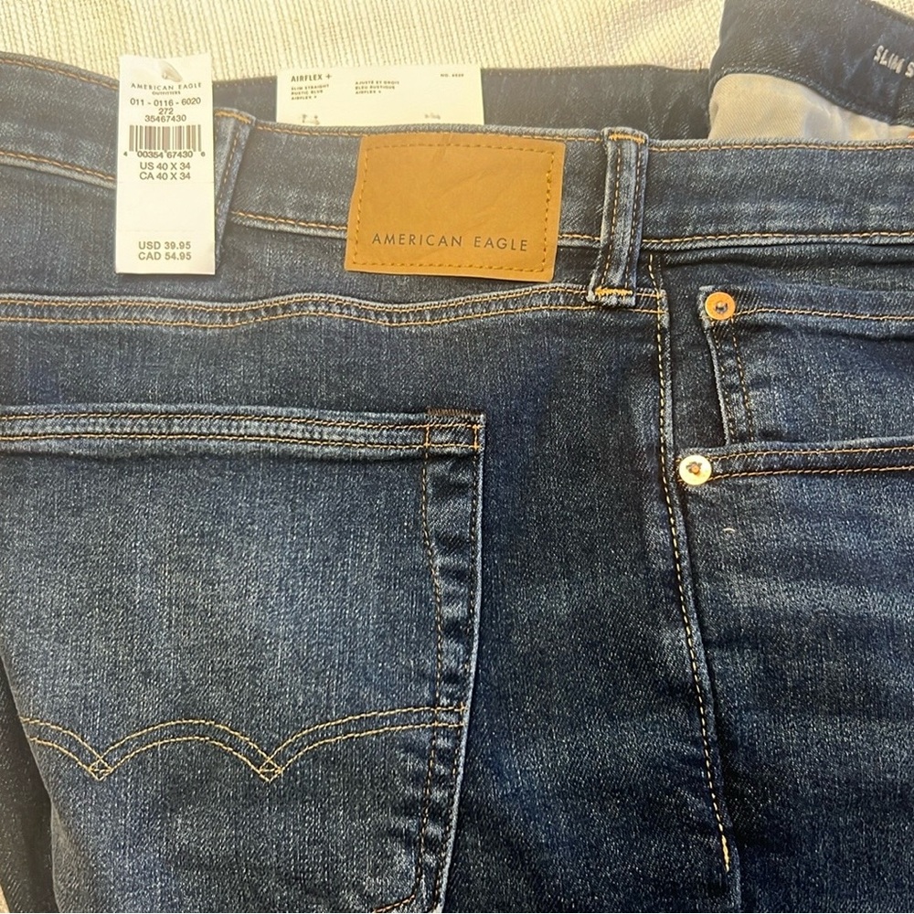 American eagle slim straight jean never wore 40x34